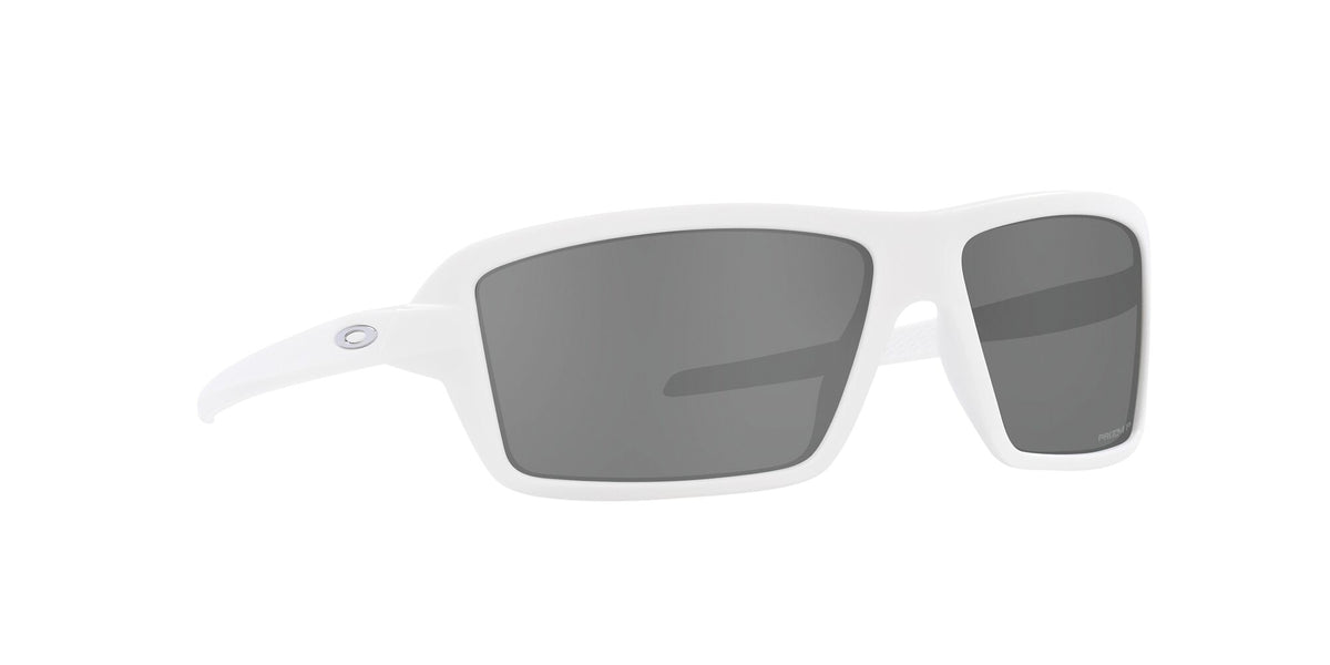 Oakley Cables 0OO9129 912914 63 Matte White / Prizm Black Polarized 63 / Polycarbonate / O_matter / Injected