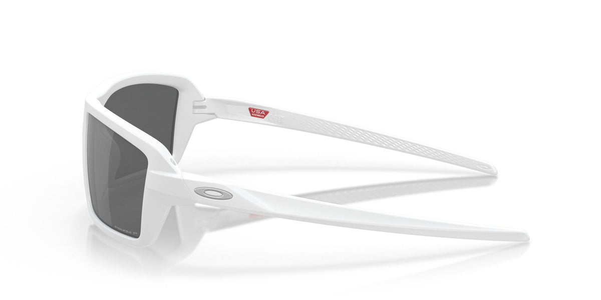 Oakley Cables 0OO9129 912914 63 Matte White / Prizm Black Polarized 63 / Polycarbonate / O_matter / Injected