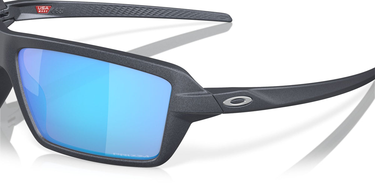 Oakley Cables 0OO9129 912918 63 Blue Steel / Prizm Sapphire