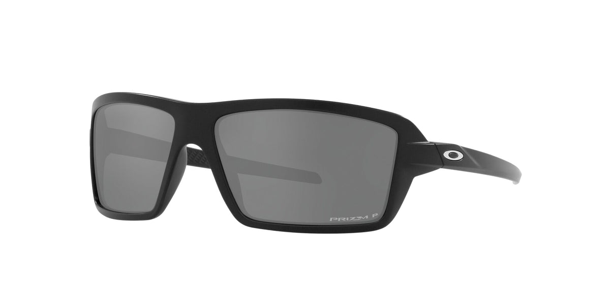 Oakley Cables 0OO9129 912902 63 Matte Black / Prizm Black Polarized 63 / Plastic / Plastic