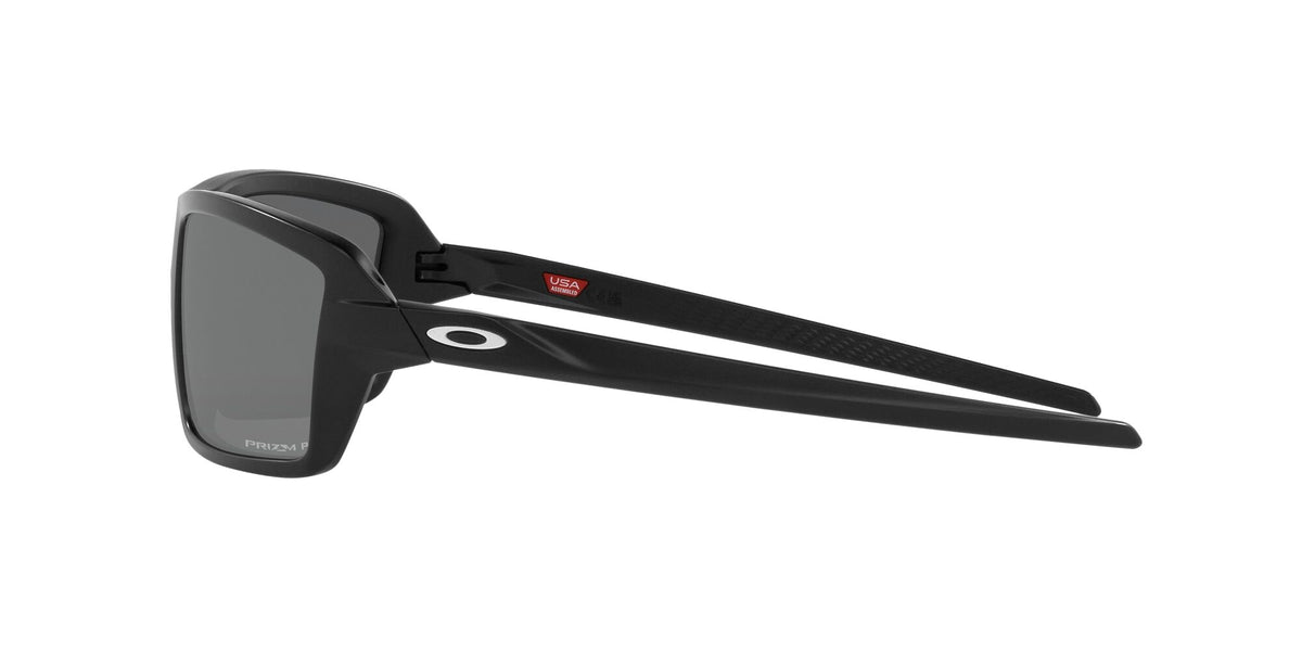 Oakley Cables 0OO9129 912902 63 Matte Black / Prizm Black Polarized 63 / Plastic / Plastic