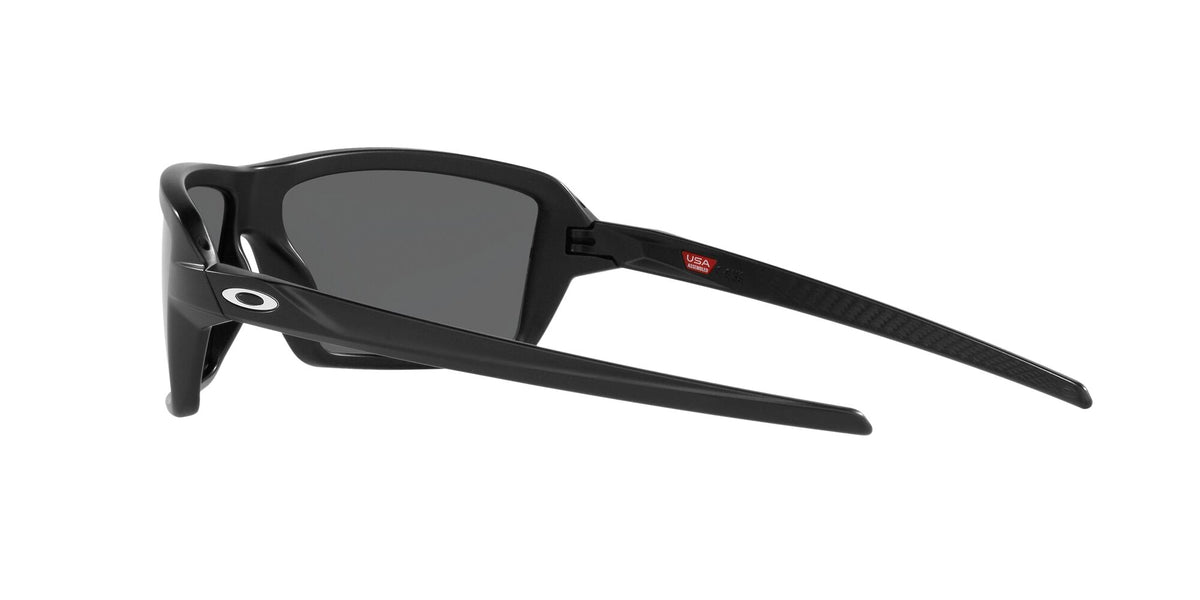 Oakley Cables 0OO9129 912902 63 Matte Black / Prizm Black Polarized 63 / Plastic / Plastic