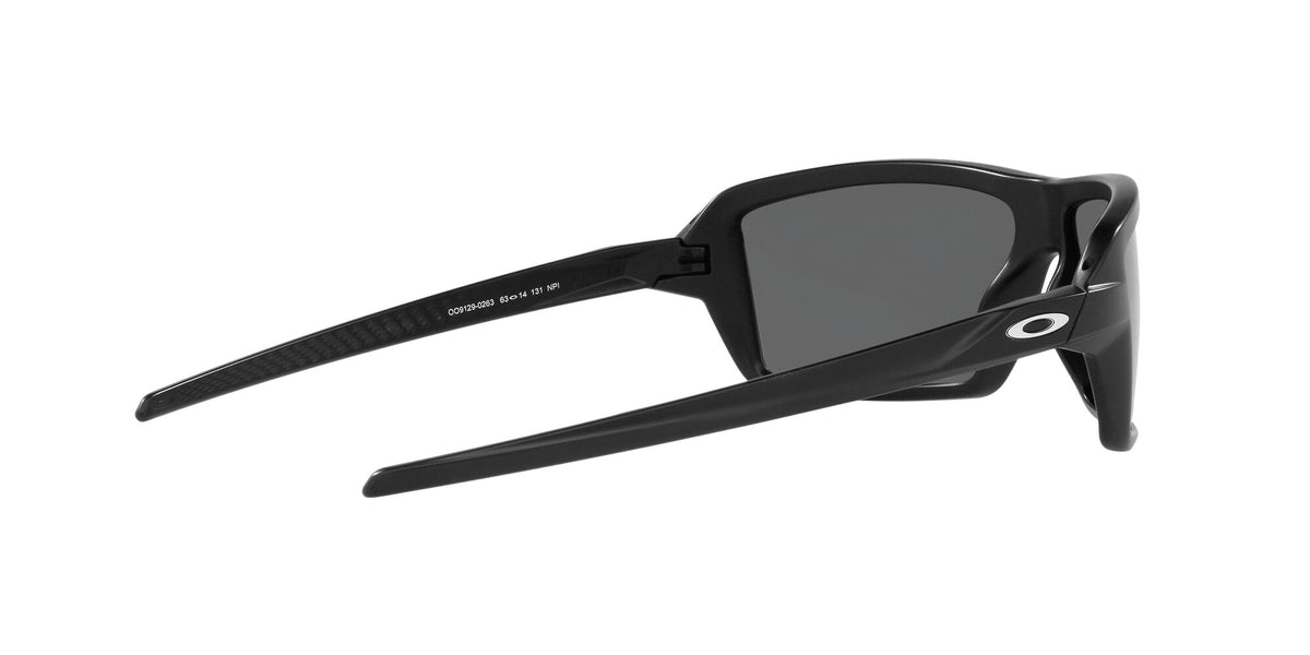 Oakley Cables 0OO9129 912902 63 Matte Black / Prizm Black Polarized 63 / Plastic / Plastic