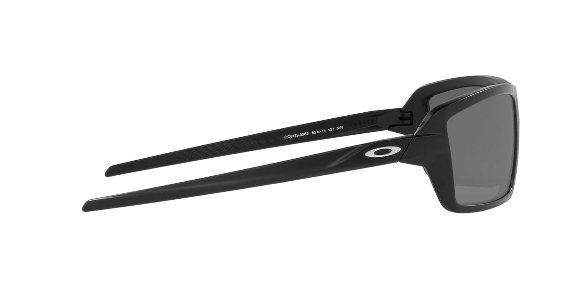 Oakley Cables 0OO9129 912902 63 Matte Black / Prizm Black Polarized 63 / Plastic / Plastic