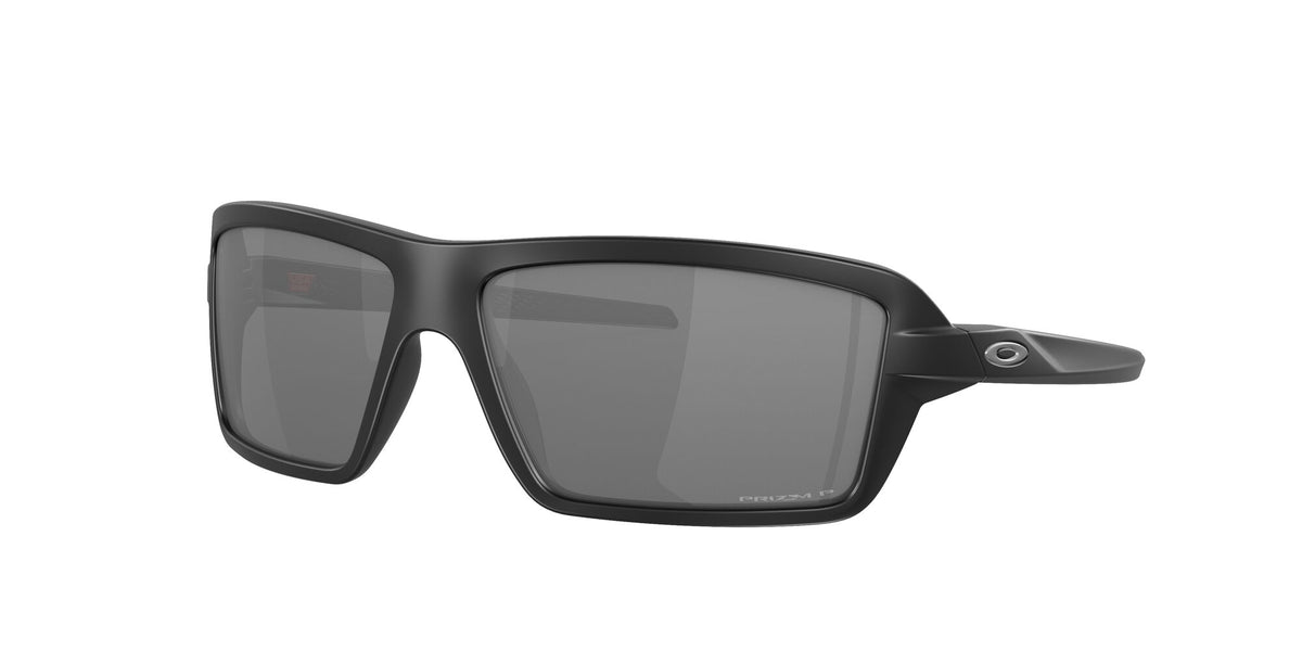 Oakley Cables 0OO9129 912902 63 Matte Black / Prizm Black Polarized 63 / Plastic / Plastic