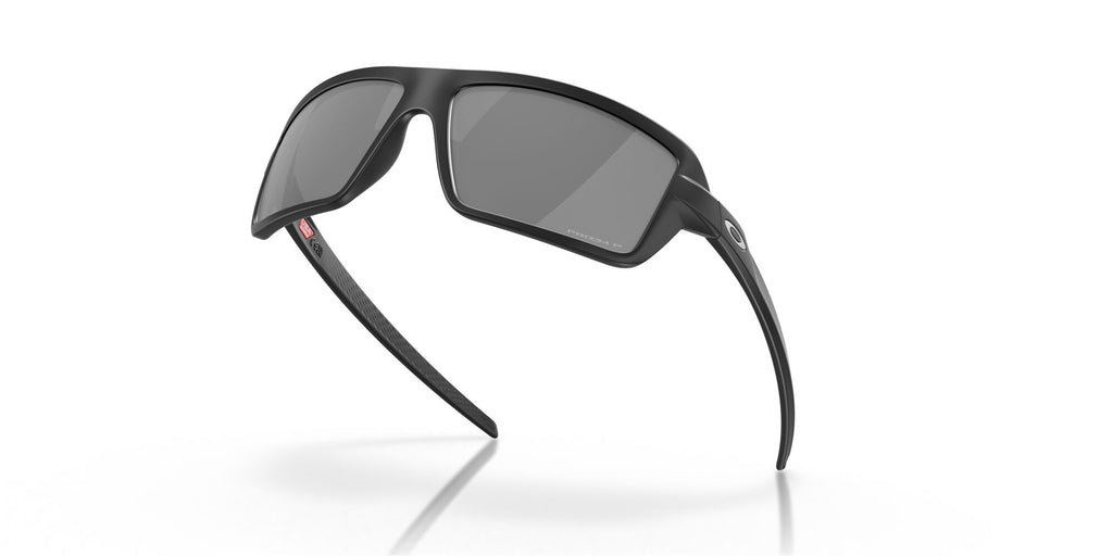 Oakley Cables 0OO9129 912902 63 Matte Black / Prizm Black Polarized 63 / Plastic / Plastic