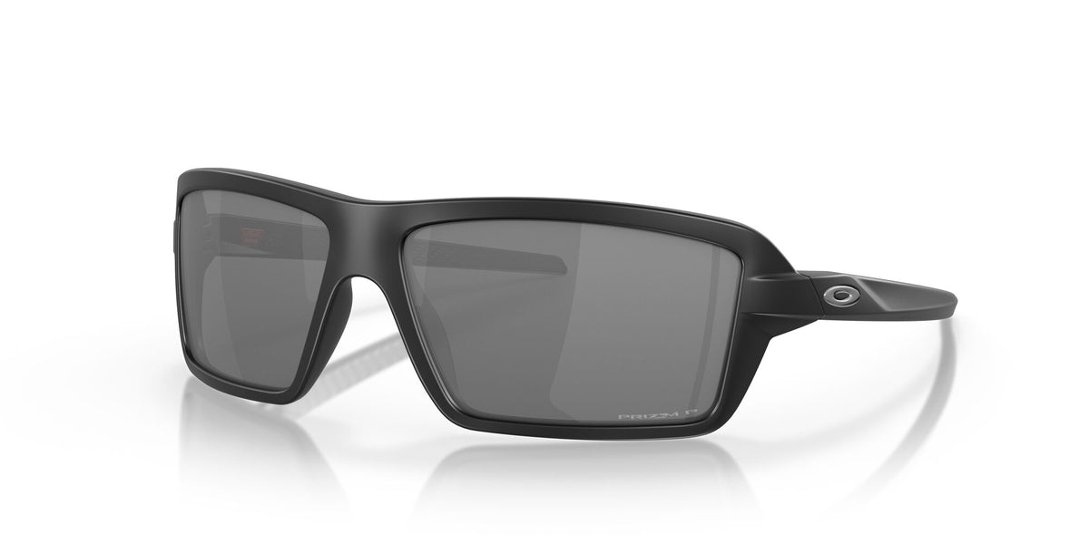 Oakley Cables 0OO9129 912902 63 Matte Black / Prizm Black Polarized 63 / Plastic / Plastic