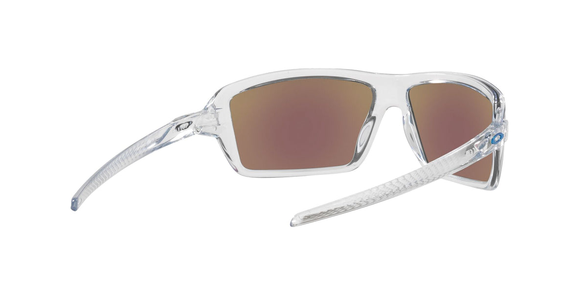 Oakley Cables 0OO9129 912905 63 Polished Clear / Prizm Sapphire Polarized 63 / Plastic / Plastic