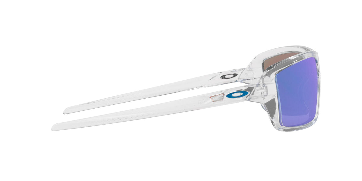 Oakley Cables 0OO9129 912905 63 Polished Clear / Prizm Sapphire Polarized 63 / Plastic / Plastic