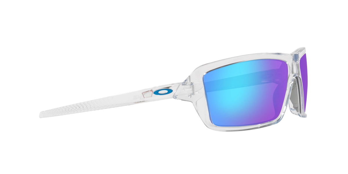 Oakley Cables 0OO9129 912905 63 Polished Clear / Prizm Sapphire Polarized 63 / Plastic / Plastic