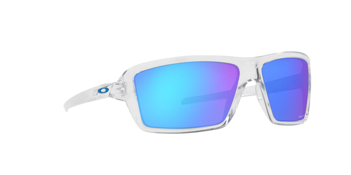 Oakley Cables 0OO9129 912905 63 Polished Clear / Prizm Sapphire Polarized 63 / Plastic / Plastic