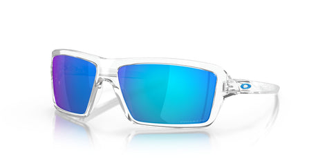 Oakley Cables 0OO9129 912905 63 Polished Clear / Prizm Sapphire Polarized 63 / Plastic / Plastic