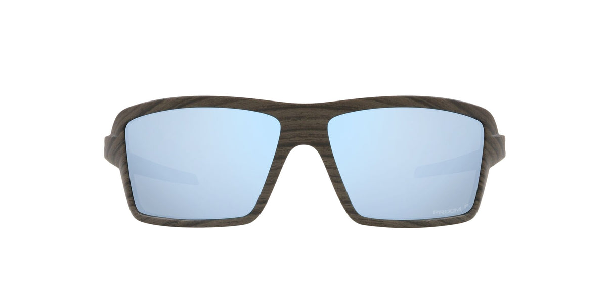 Oakley Cables 0OO9129 912906 63 Woodgrain / Prizm Deep Water Polarized 63 / Plastic / Plastic