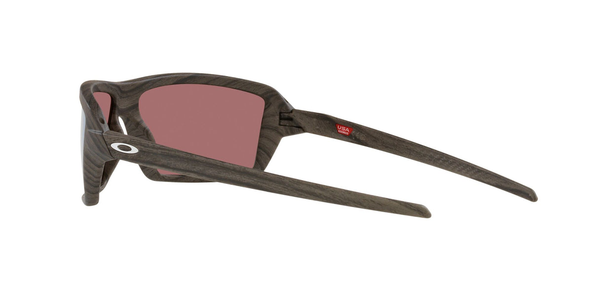 Oakley Cables 0OO9129 912906 63 Woodgrain / Prizm Deep Water Polarized 63 / Plastic / Plastic