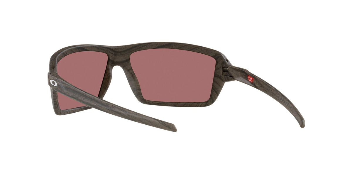 Oakley Cables 0OO9129 912906 63 Woodgrain / Prizm Deep Water Polarized 63 / Plastic / Plastic