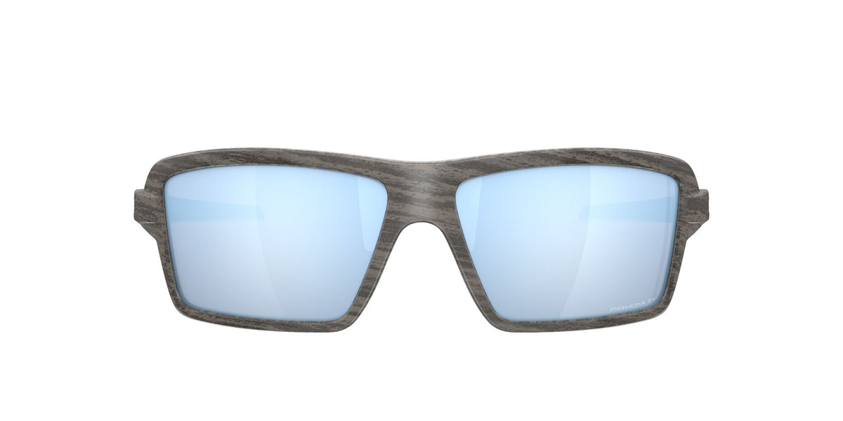 Oakley Cables 0OO9129 912906 63 Woodgrain / Prizm Deep Water Polarized 63 / Plastic / Plastic