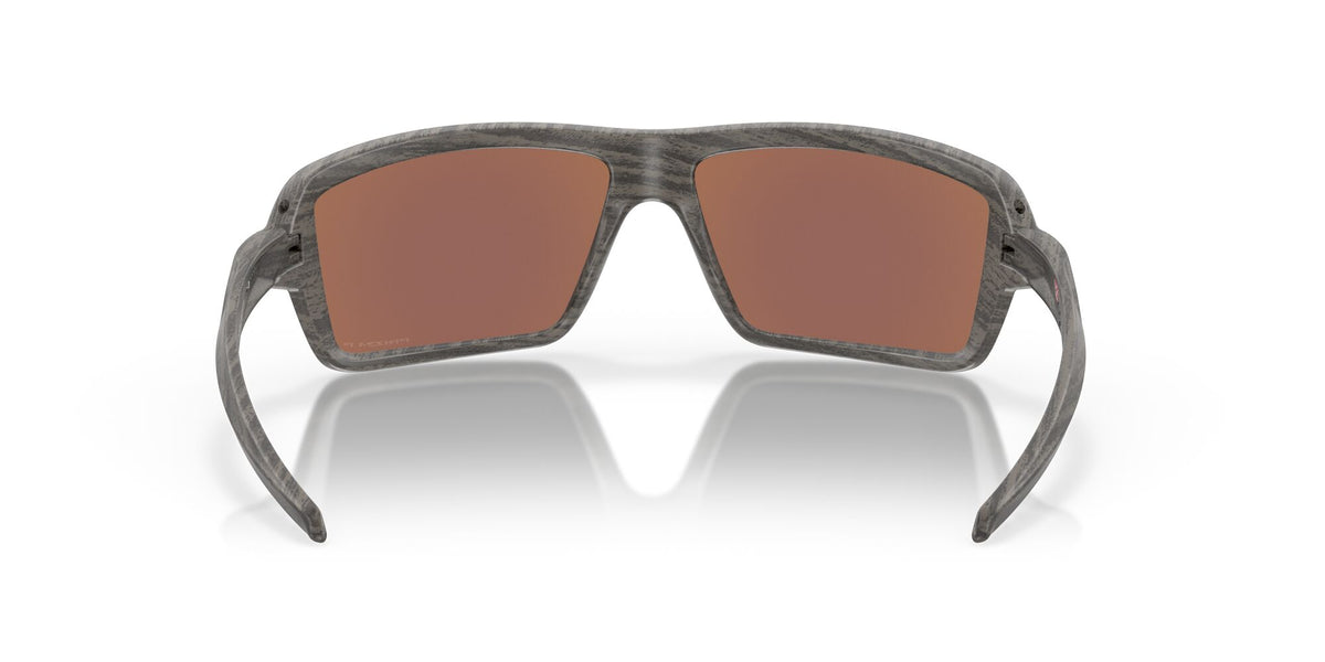 Oakley Cables 0OO9129 912906 63 Woodgrain / Prizm Deep Water Polarized 63 / Plastic / Plastic