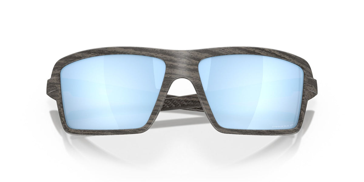 Oakley Cables 0OO9129 912906 63 Woodgrain / Prizm Deep Water Polarized 63 / Plastic / Plastic