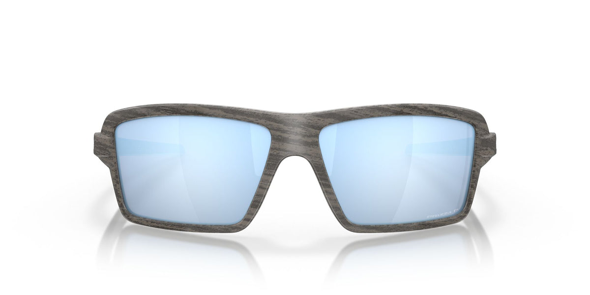 Oakley Cables 0OO9129 912906 63 Woodgrain / Prizm Deep Water Polarized 63 / Plastic / Plastic