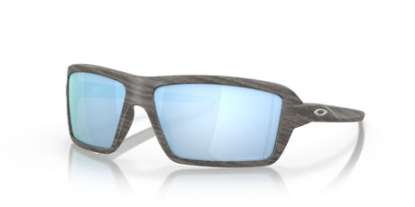 Oakley Cables 0OO9129 912906 63 Woodgrain / Prizm Deep Water Polarized 63 / Plastic / Plastic
