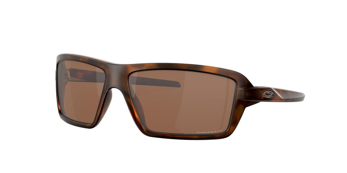 OO 9129 Oakley Cables Brown Tortoise / Prizm Tungsten Polarised 63 63 / Plastic / Plastic