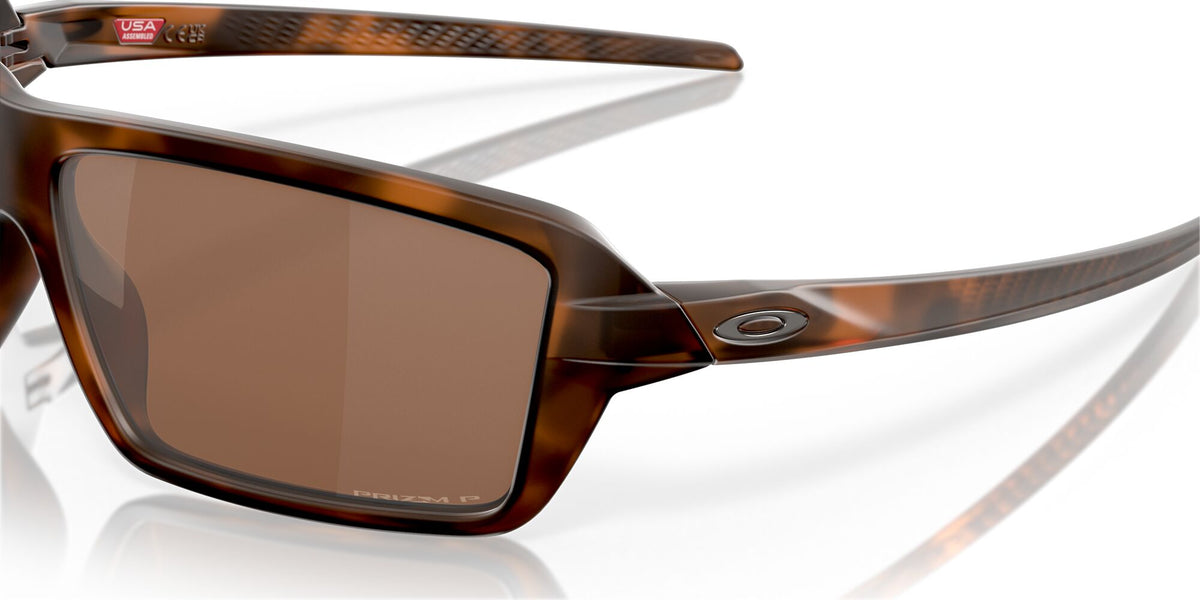 OO 9129 Oakley Cables Brown Tortoise / Prizm Tungsten Polarised 63 63 / Plastic / Plastic
