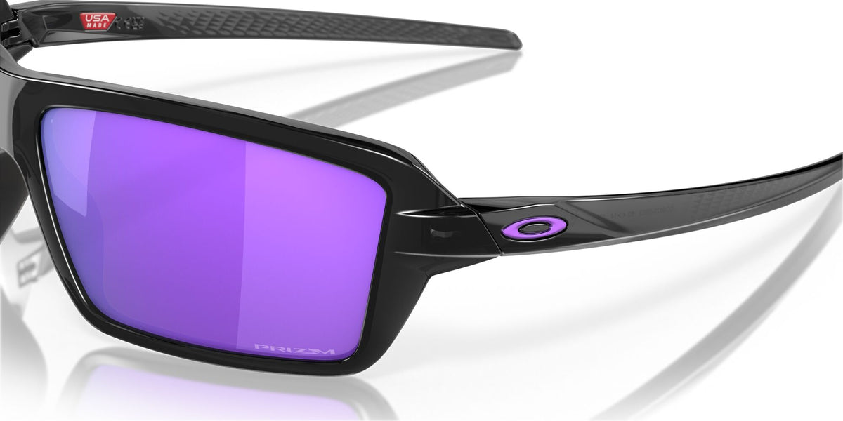 OO 9129 Oakley Cables Black Ink / Prizm Violet 63 63 / Plastic / Plastic