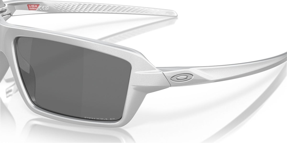 OO 9129 Oakley Cables X-Silver / Prizm Black Polarised 63 63 / Plastic / Plastic