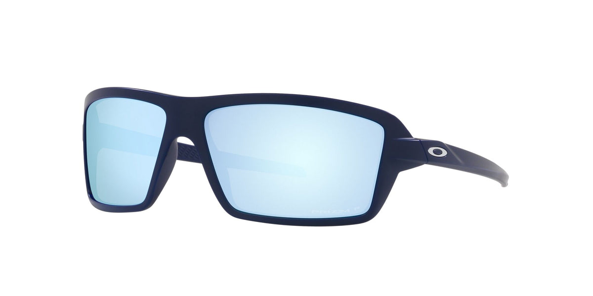 Oakley Cables 0OO9129 912913 63 Matte Navy / Prizm Deep Water Polarized 63 / Plastic / Plastic