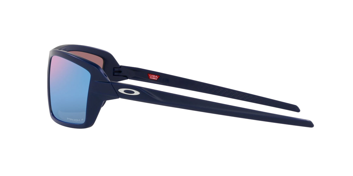 Oakley Cables 0OO9129 912913 63 Matte Navy / Prizm Deep Water Polarized 63 / Plastic / Plastic
