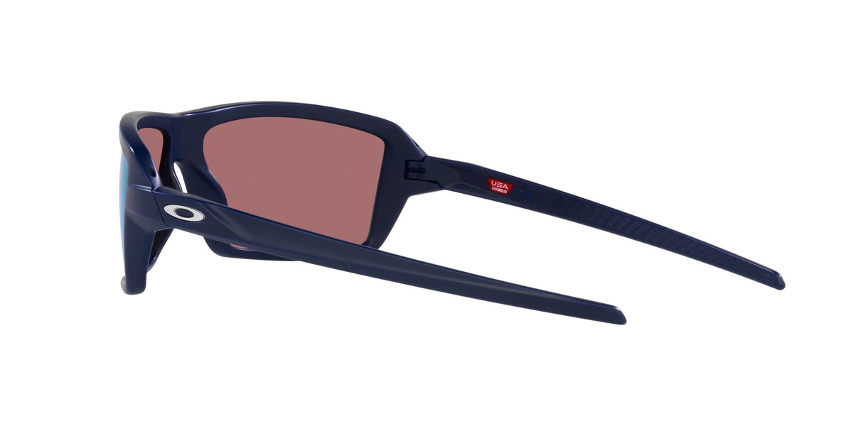 Oakley Cables 0OO9129 912913 63 Matte Navy / Prizm Deep Water Polarized 63 / Plastic / Plastic