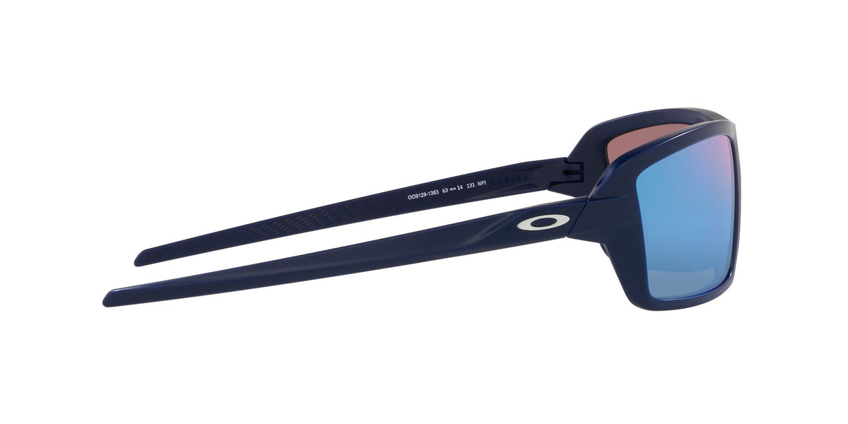 Oakley Cables 0OO9129 912913 63 Matte Navy / Prizm Deep Water Polarized 63 / Plastic / Plastic