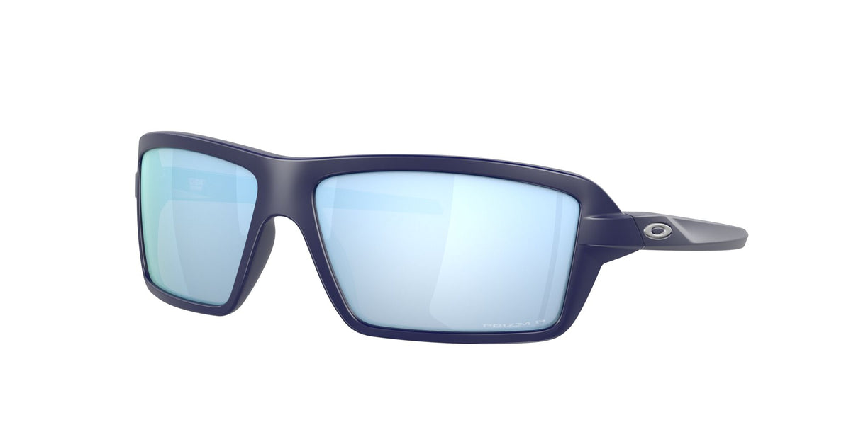 Oakley Cables 0OO9129 912913 63 Matte Navy / Prizm Deep Water Polarized 63 / Plastic / Plastic