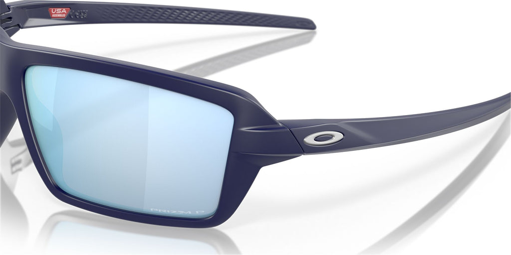 Oakley Cables 0OO9129 912913 63 Matte Navy / Prizm Deep Water Polarized 63 / Plastic / Plastic