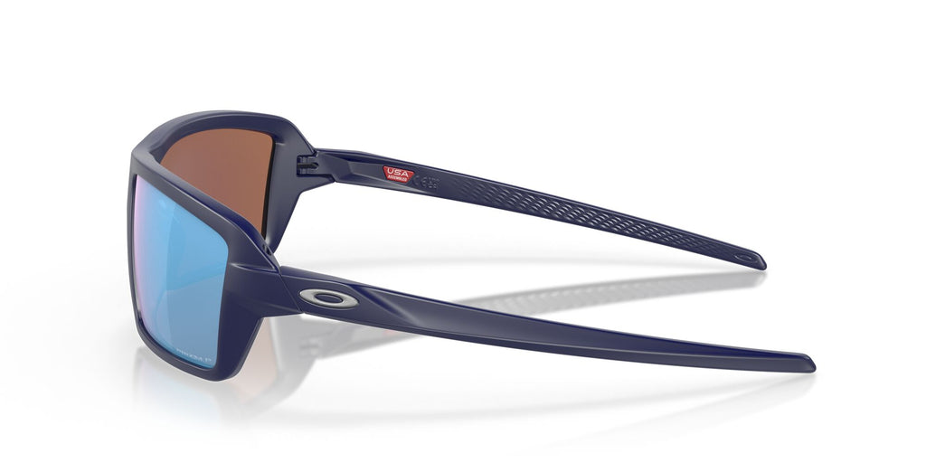 Oakley Cables 0OO9129 912913 63 Matte Navy / Prizm Deep Water Polarized 63 / Plastic / Plastic