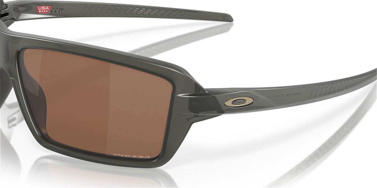 Oakley Cables 0OO9129 912915 63 Matte Grey Smoke / Prizm Tungsten 63 / Polycarbonate / O_matter / Injected