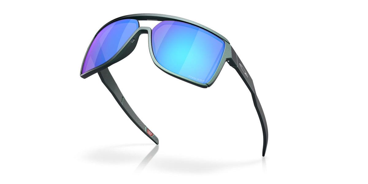Oakley Castel 0OO9147 914713 63 Matte Silver/Blue Colorshift / Prizm Sapphire