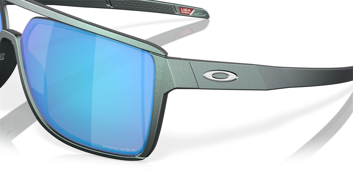 Oakley Castel 0OO9147 914713 63 Matte Silver/Blue Colorshift / Prizm Sapphire