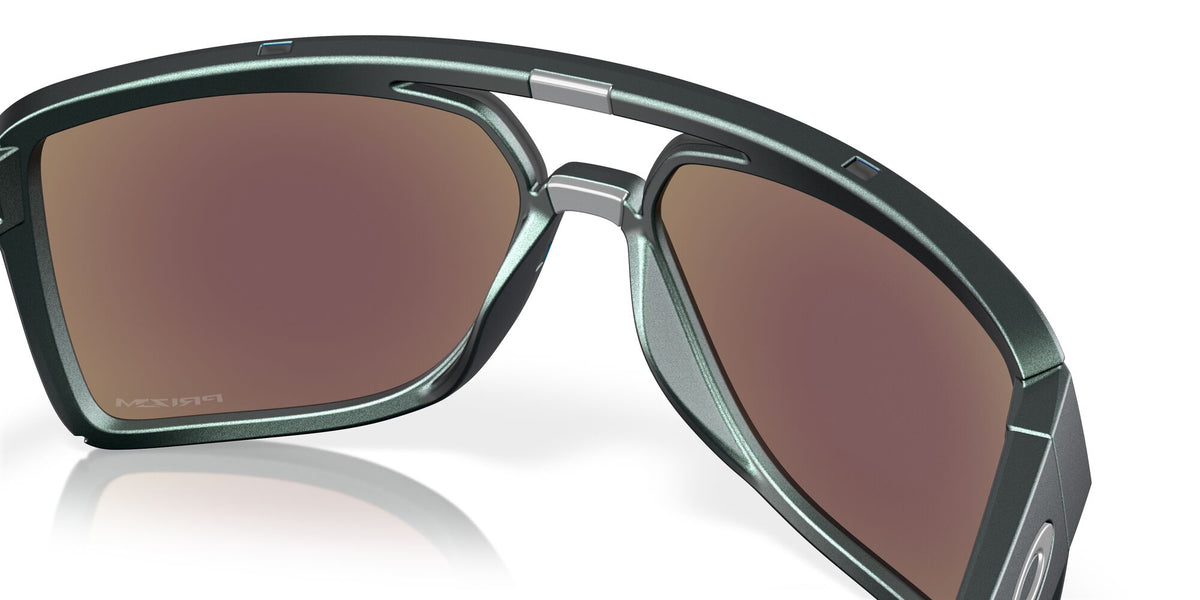 Oakley Castel 0OO9147 914713 63 Matte Silver/Blue Colorshift / Prizm Sapphire