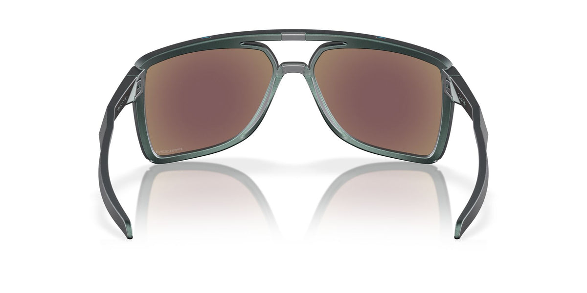 Oakley Castel 0OO9147 914713 63 Matte Silver/Blue Colorshift / Prizm Sapphire