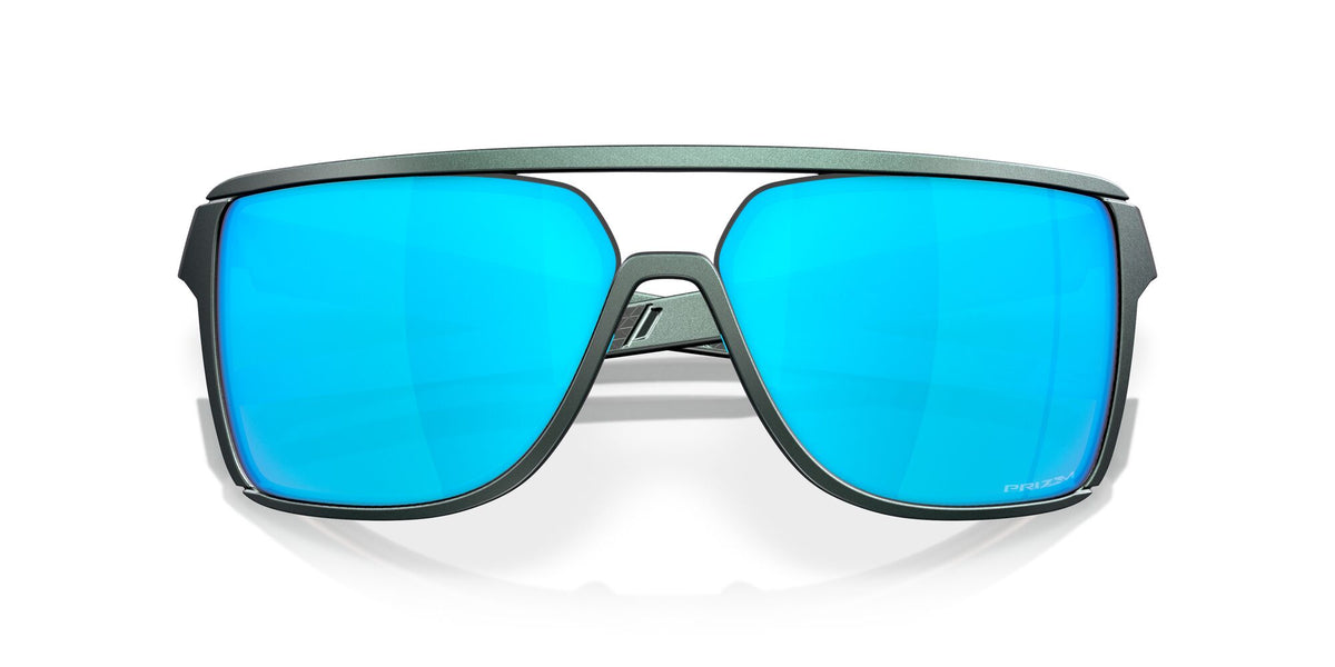 Oakley Castel 0OO9147 914713 63 Matte Silver/Blue Colorshift / Prizm Sapphire