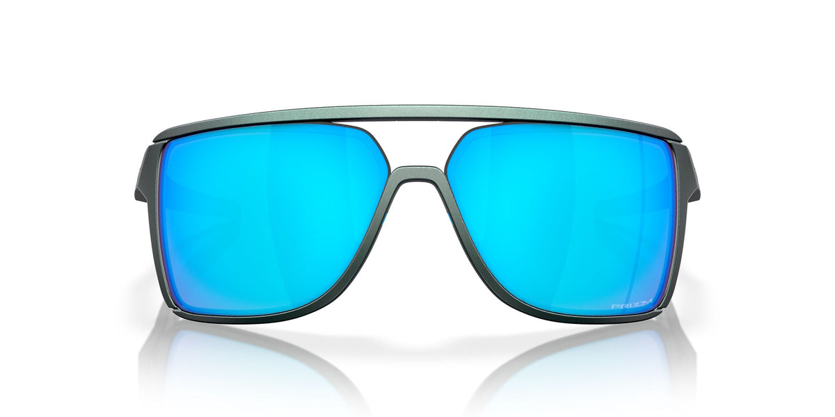 Oakley Castel 0OO9147 914713 63 Matte Silver/Blue Colorshift / Prizm Sapphire