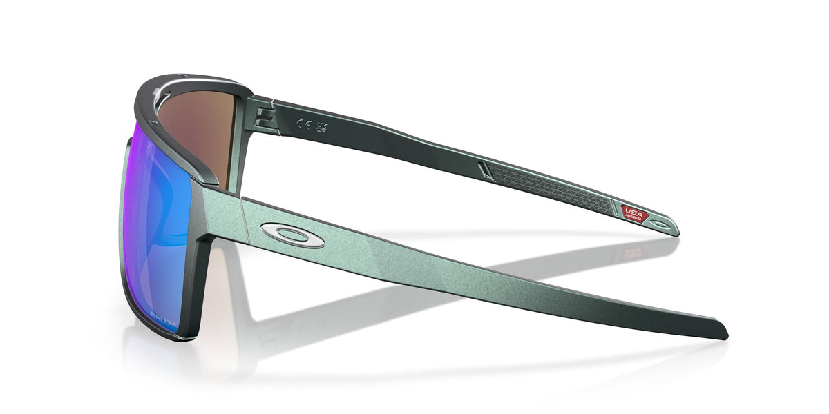 Oakley Castel 0OO9147 914713 63 Matte Silver/Blue Colorshift / Prizm Sapphire