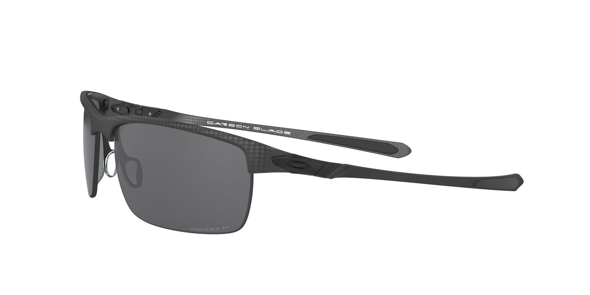 OO 9174 Oakley Carbon Blade Matte Carbon Fiber / Prizm Black Polarised 66 66 / Plastic / Metal