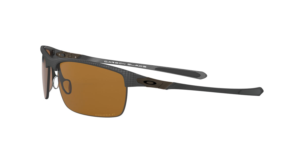 OO 9174 Oakley Carbon Blade Matte Carbon Fiber / Prizm Tungsten Polarised 66 66 / Plastic / Metal