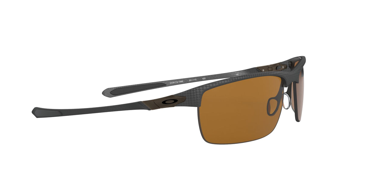 OO 9174 Oakley Carbon Blade Matte Carbon Fiber / Prizm Tungsten Polarised 66 66 / Plastic / Metal
