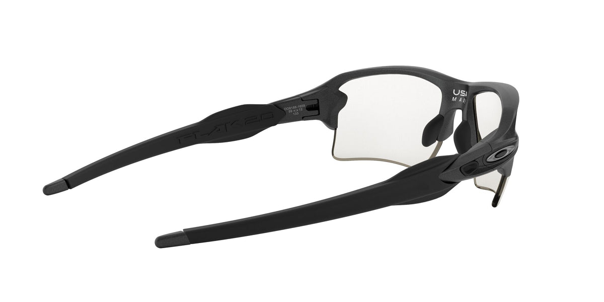 Oakley Flak 2.0 Xl 0OO9188 918816 59 Steel / Clear to Black Iridium Photochromic 59