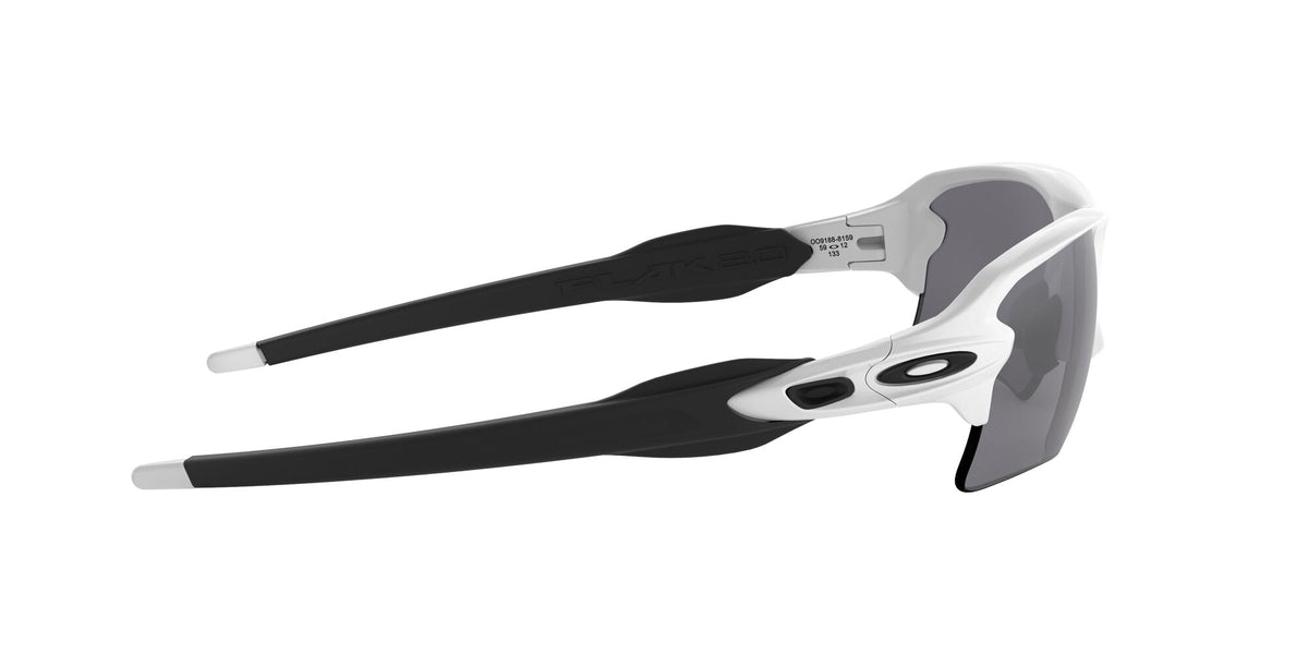 Oakley Flak 2.0 Xl 0OO9188 918881 59 Polished White / Prizm Black Polarized 59