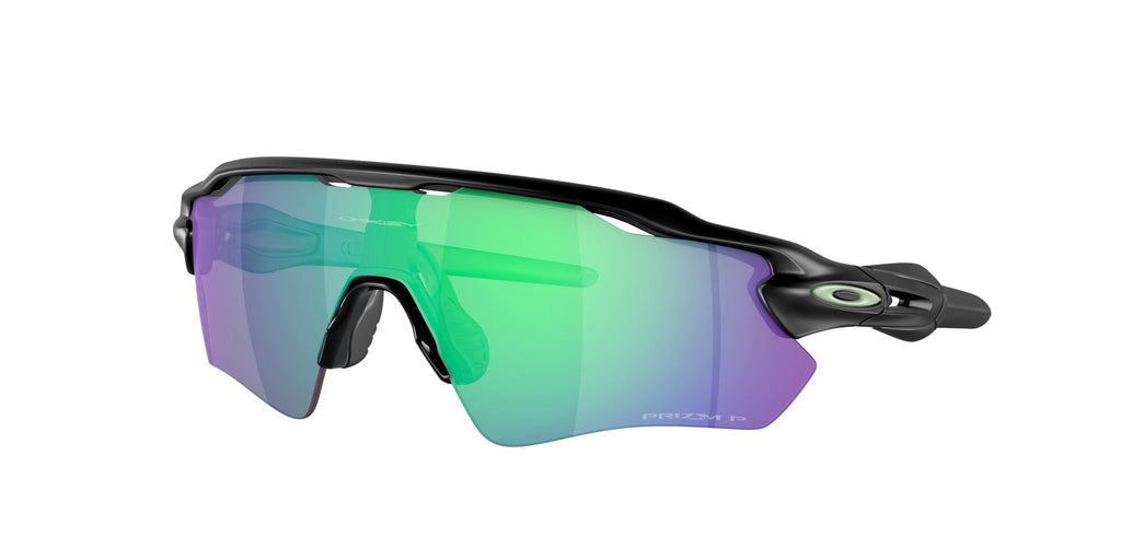 Oakley Radar Ev Path 0OO9208 9208F0 38 Matte Black / Prizm Jade Polarized 38 / Polycarbonate / O_matter / Injected