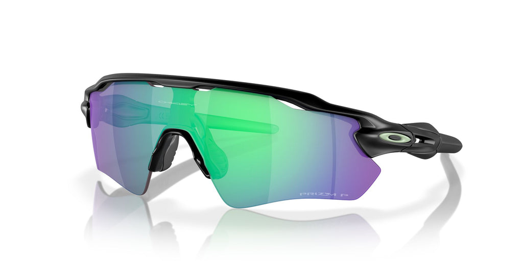 Oakley Radar Ev Path 0OO9208 9208F0 38 Matte Black / Prizm Jade Polarized 38 / Polycarbonate / O_matter / Injected